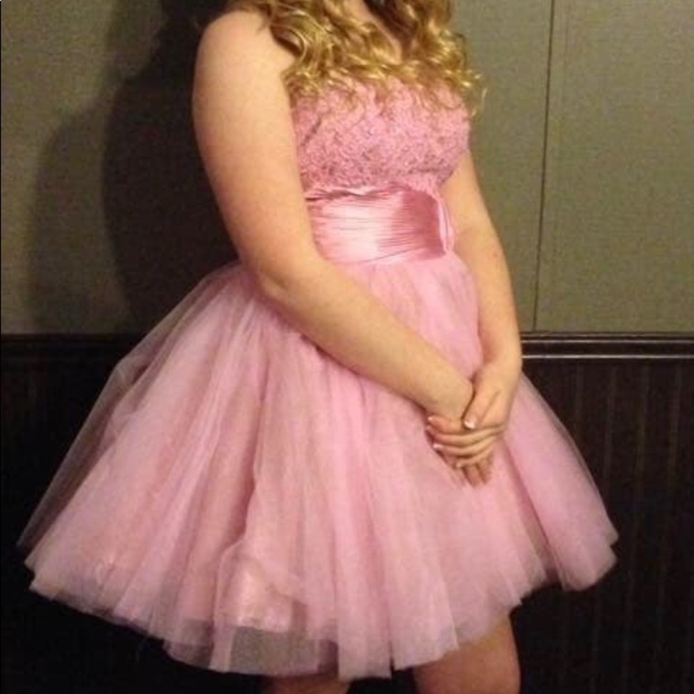 Sherri Hill size 4 mini pink dress